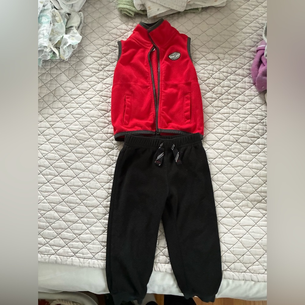 Carters vest and sweatpants set